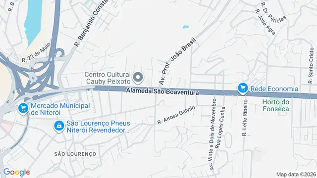 Mapa do bairro Área Rural de Niterói, Niterói - RJ