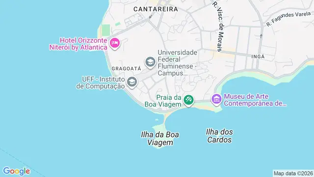 Mapa do bairro Boa Viagem, Niterói - RJ