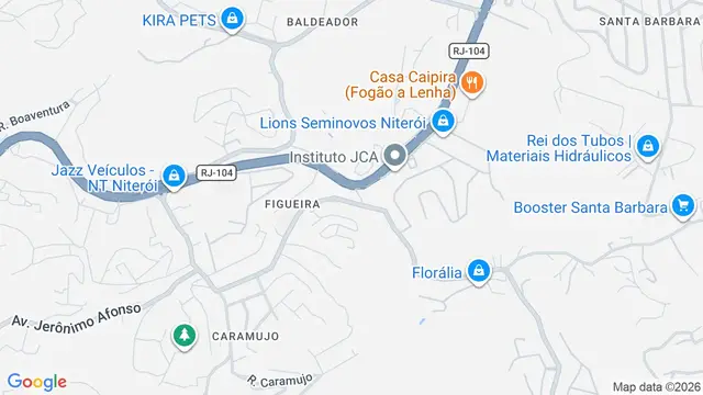 Mapa do bairro Figueira, Niterói - RJ