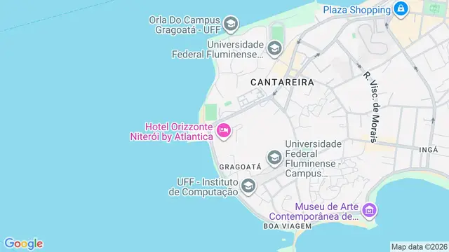 Mapa do bairro Gragoatá, Niterói - RJ