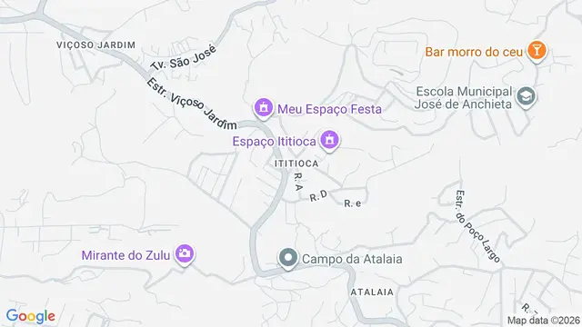 Mapa do bairro Ititioca, Niterói - RJ