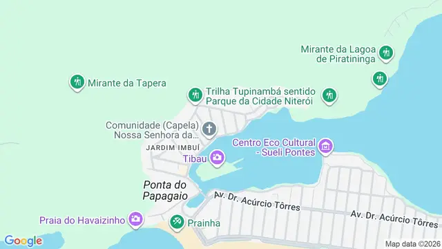 Mapa do bairro Jardim Imbuí, Niterói - RJ