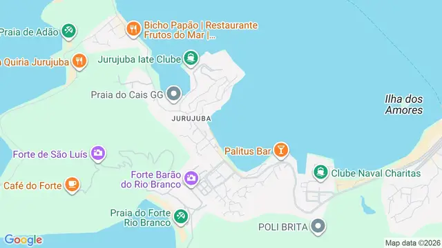 Mapa do bairro Jurujuba, Niterói - RJ