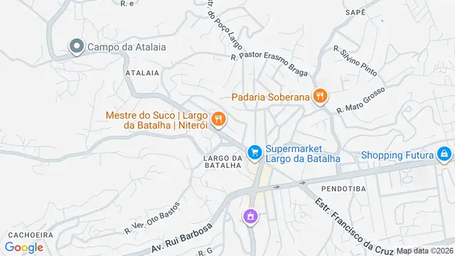 Mapa do bairro Largo da Batalha, Niterói - RJ