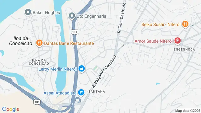 Mapa do bairro Largo do Barradas, Niterói - RJ