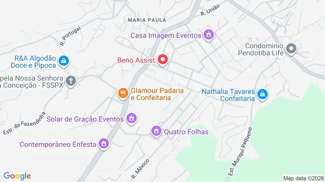 Mapa do bairro Mata Paca, Niterói - RJ
