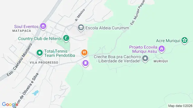 Mapa do bairro Muriqui, Niterói - RJ