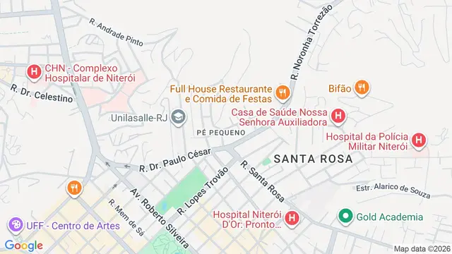 Mapa do bairro Pe Pequeno, Niterói - RJ
