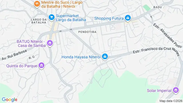 Mapa do bairro Pendotiba, Niterói - RJ