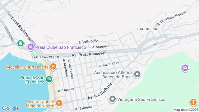 Mapa do bairro São Francisco, Niterói - RJ